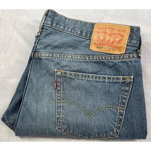 Levi's 559 Relaxed Straight Jeans Men's Size 36x30 Medium Wash Blue 100% Cotton